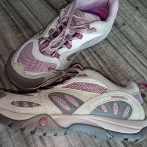 Merrell Womens 8 Azura pink hiking trail boot